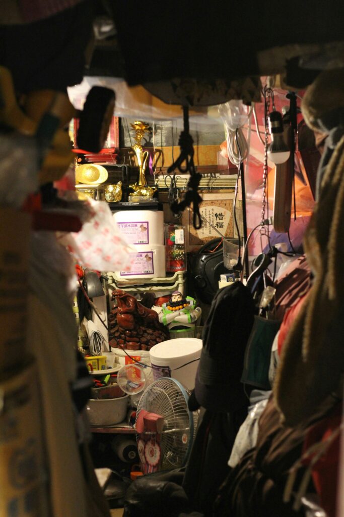 Junk Inside Of A Living Room