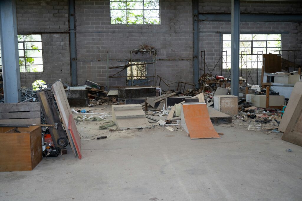 A room full of miscellaneous junk items