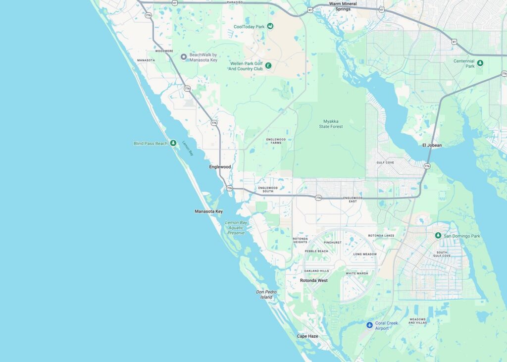 Map of Englewood Florida